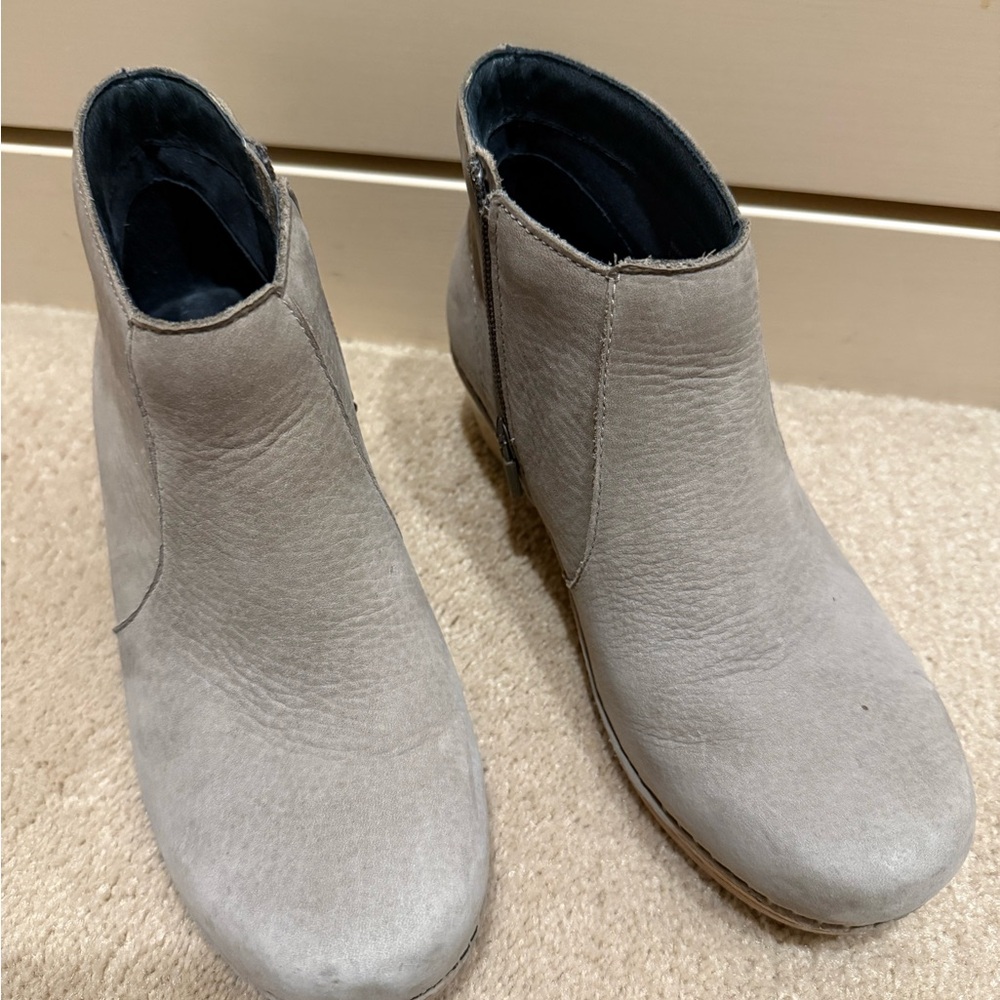 Dansko Light Gray Ankle Booties